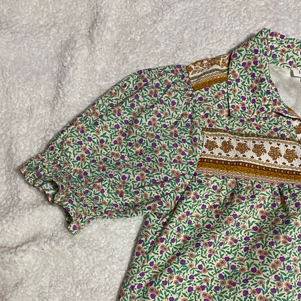 THML Floral women’s size medium  Dress adorable lined with slip NWOT - Picture 4 of 16